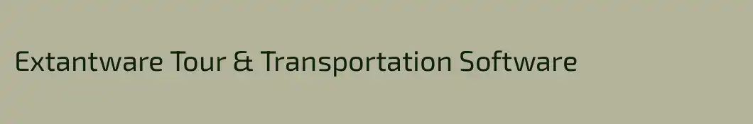 Extantware Tour & Transportation Software